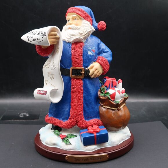 The Memory Company New York Rangers Santa Claus Figure Limited Edition 2015 NHL - Picture 1 of 11